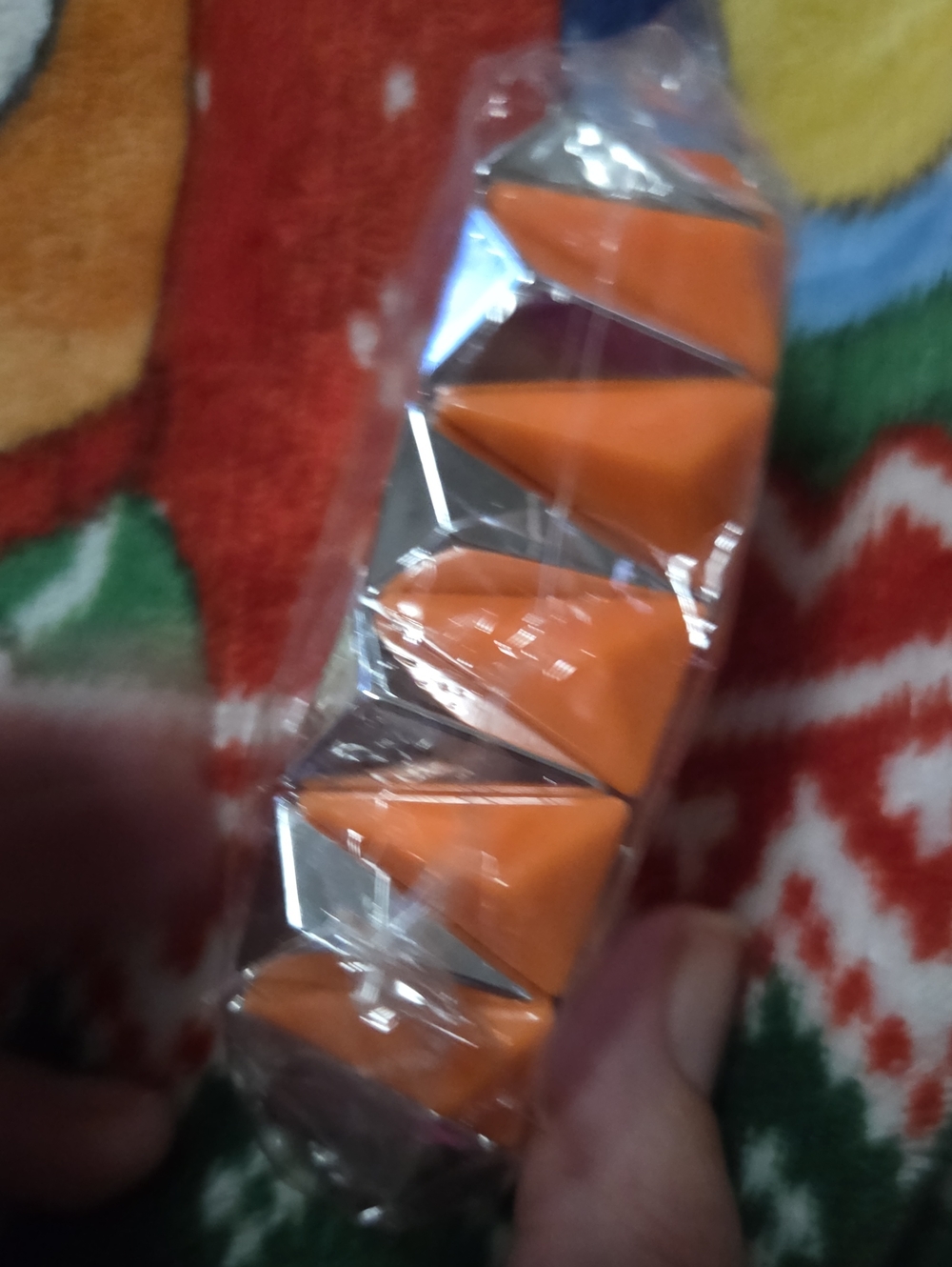 Orange Geometric Decorative Bracelet New